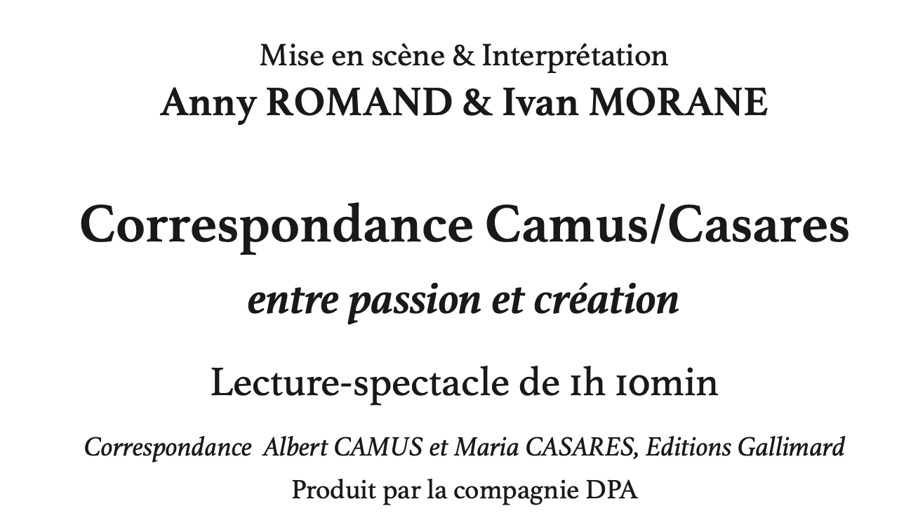 Camus-Casarès-Morane-Romand